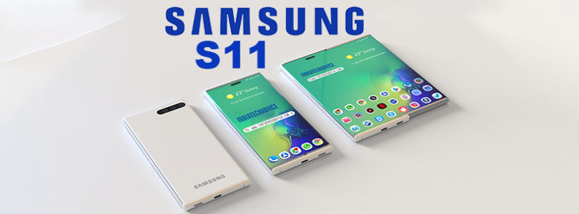 All new Samsung Galaxy S11 design with a pull-out screen